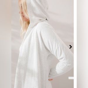 Soma WKND Soft Brushed Terry Hooded Cardigan size small SET W PANTS NWOT